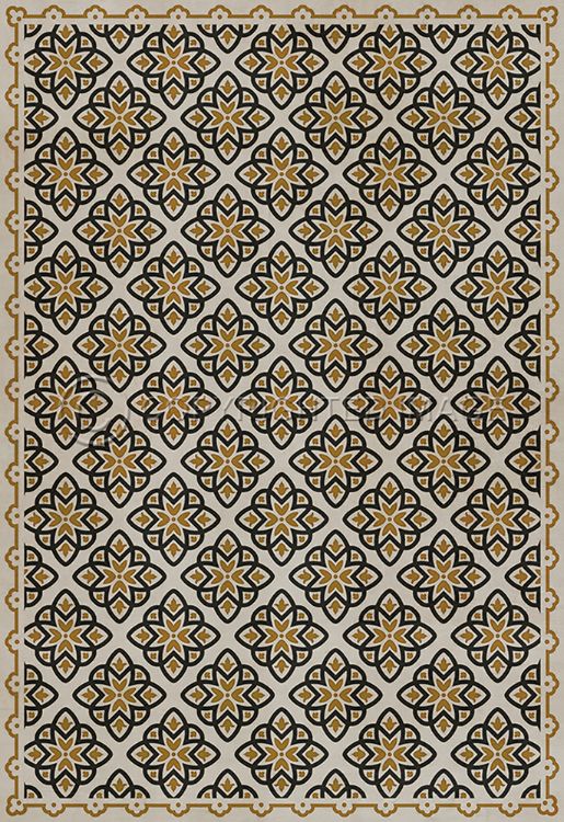 Spicher & Company Vintage Vinyl Floorcloth Mat (Classic Pattern 45 Auratus)