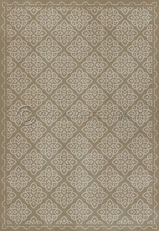 Vintage Vinyl Floorcloth Rug (Pattern 45 Niveus)