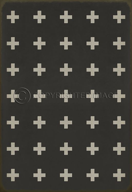 Spicher & Company Vintage Vinyl Floorcloth Mat (Classic Pattern 24  Ionia)