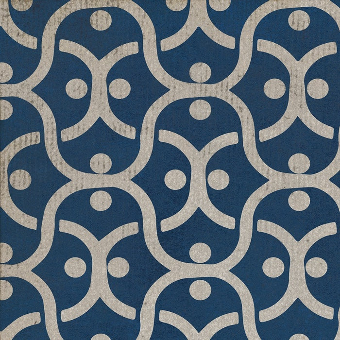 Vintage Vinyl Floorcloth Mat (Classic Pattern 47 A Beautiful Mind)