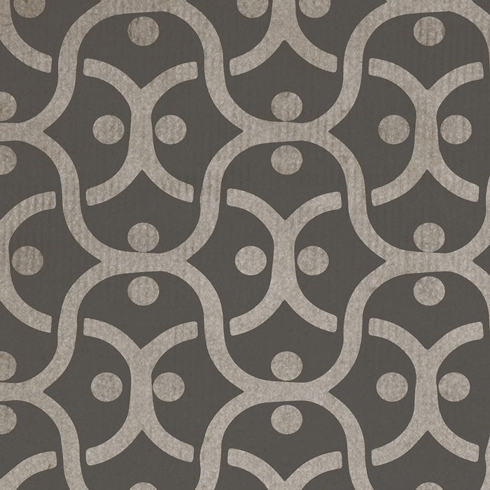 Spicher & Company Vintage Vinyl Floorcloth Mat (Classic Pattern 47 Grey Matter)