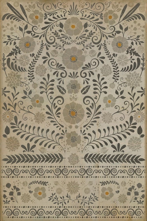 Vintage Vinyl Floorcloth Rug (Pattern 36 Common Sense