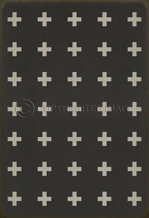 Spicher & Company Vintage Vinyl Floorcloth Mat (Classic Pattern 24  Ionia)