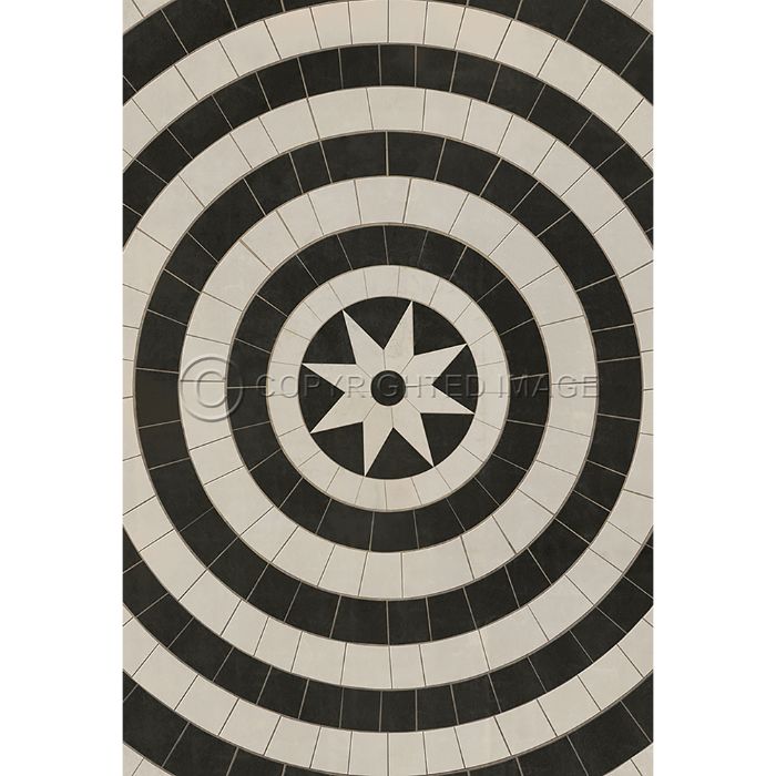 Vintage Vinyl Floorcloth Mat (Classic Pattern 58 Invicta)
