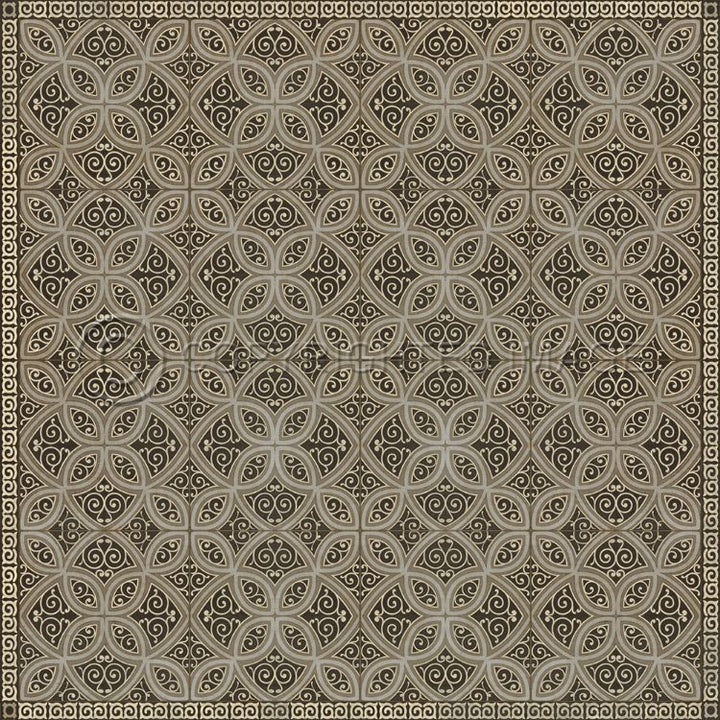 Spicher & Company Vintage Vinyl Floorcloth Mat (Classic Pattern 25 Meiji)