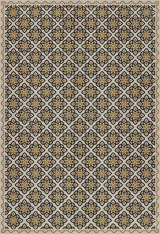 Spicher & Company Vintage Vinyl Floorcloth Mat (Classic Pattern 45 Auratus)