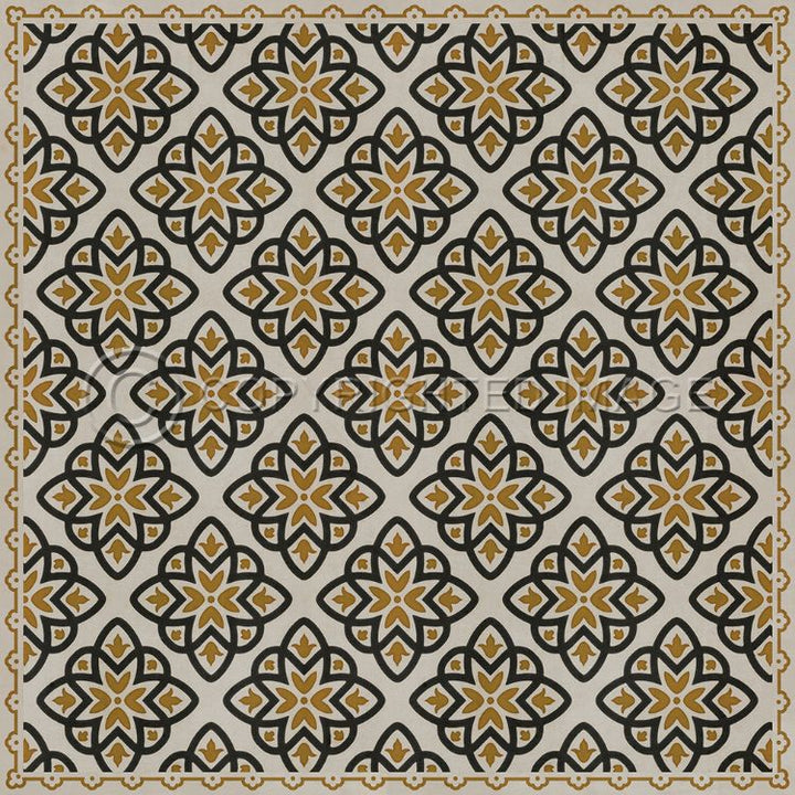 Spicher & Company Vintage Vinyl Floorcloth Mat (Classic Pattern 45 Auratus)