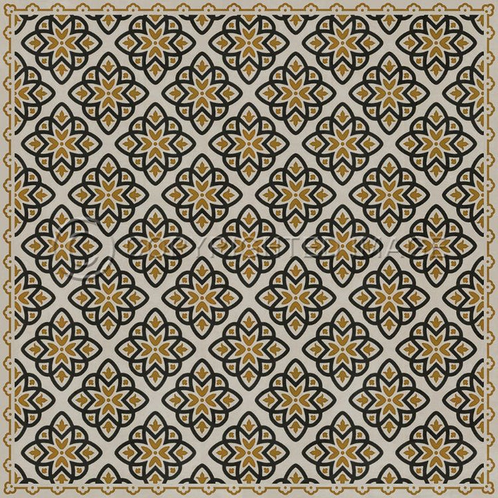 Spicher & Company Vintage Vinyl Floorcloth Mat (Classic Pattern 45 Auratus)