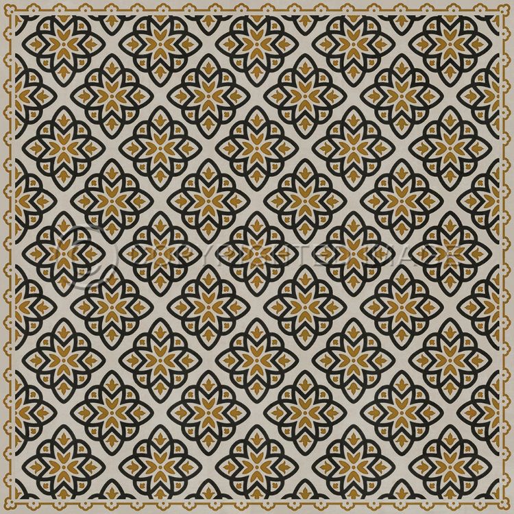 Spicher & Company Vintage Vinyl Floorcloth Mat (Classic Pattern 45 Auratus)