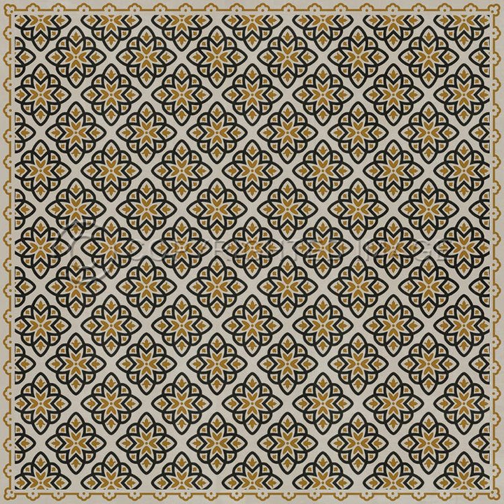 Spicher & Company Vintage Vinyl Floorcloth Mat (Classic Pattern 45 Auratus)