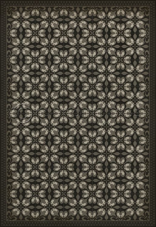 Spicher & Company Vintage Vinyl Floorcloth Mat (Classic Pattern 55 Weathering the Storm)