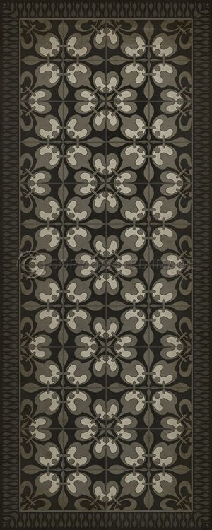 Spicher & Company Vintage Vinyl Floorcloth Mat (Classic Pattern 55 Weathering the Storm)