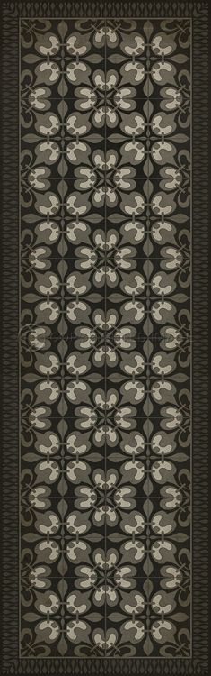 Spicher & Company Vintage Vinyl Floorcloth Mat (Classic Pattern 55 Weathering the Storm)