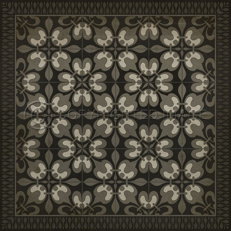 Spicher & Company Vintage Vinyl Floorcloth Mat (Classic Pattern 55 Weathering the Storm)