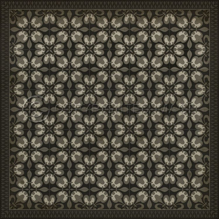 Spicher & Company Vintage Vinyl Floorcloth Mat (Classic Pattern 55 Weathering the Storm)