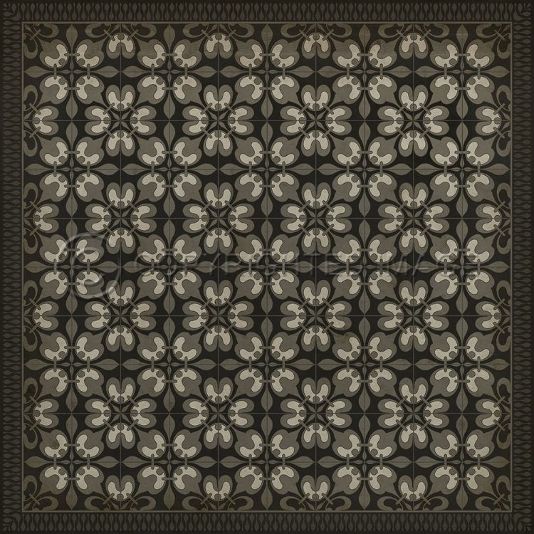 Spicher & Company Vintage Vinyl Floorcloth Mat (Classic Pattern 55 Weathering the Storm)