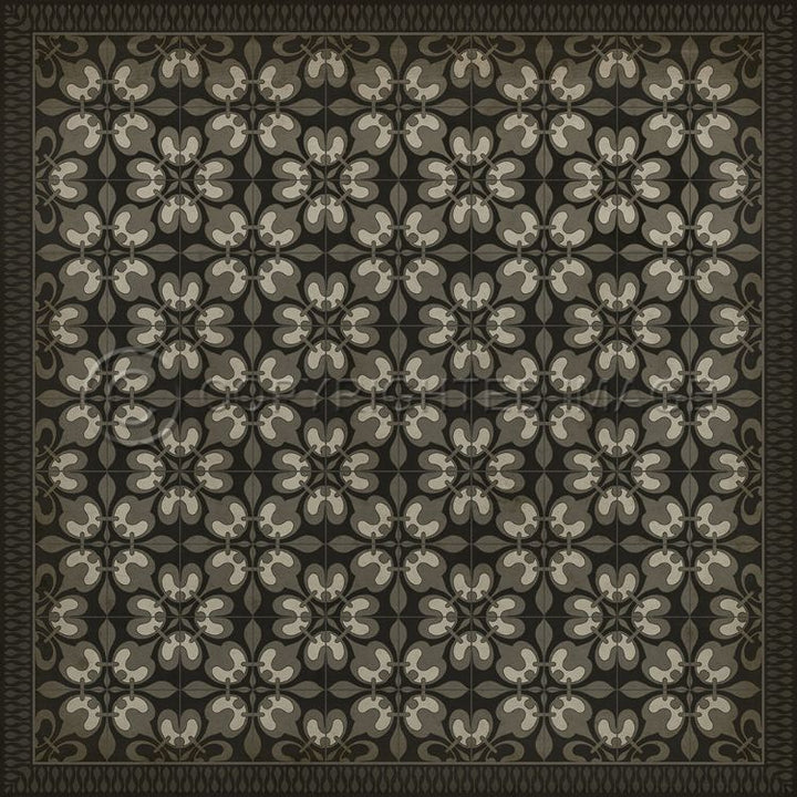 Spicher & Company Vintage Vinyl Floorcloth Mat (Classic Pattern 55 Weathering the Storm)
