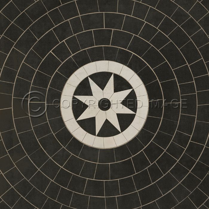 Vintage Vinyl Floorcloth Rug (Pattern 58 Regnant)