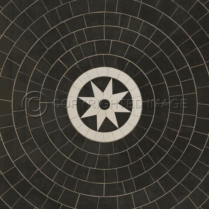 Vintage Vinyl Floorcloth Rug (Pattern 58 Regnant)