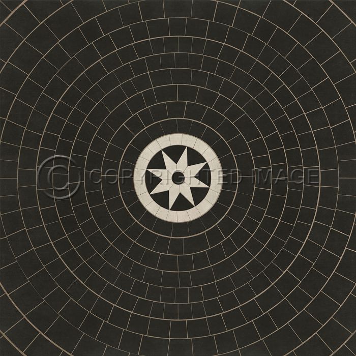 Vintage Vinyl Floorcloth Rug (Pattern 58 Regnant)