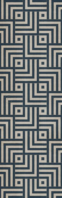 Spicher & Company Vintage Vinyl Floorcloth Mat (Classic Pattern 60 Aftereffect)