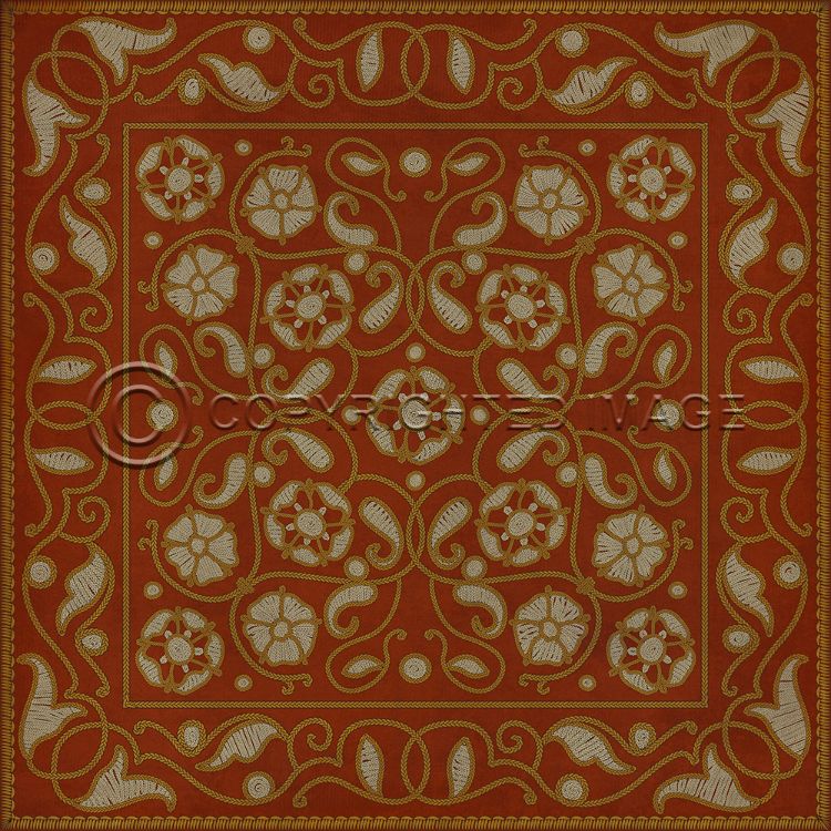 Spicher and Company Classic Vintage Vinyl Pattern 07 Area Rugs