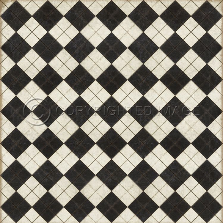 Vintage Vinyl Floorcloth Mats (Pattern 65 High Fidelity)