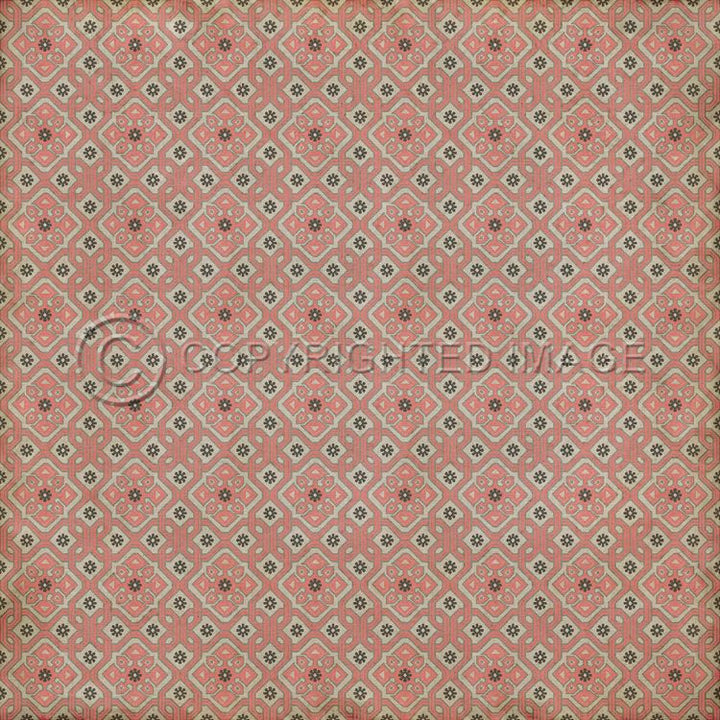 Vintage Vinyl Floorcloth Mat (Williamsburg - Tarpley - Ashton)