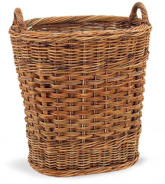 French Country Manor Rattan Basket