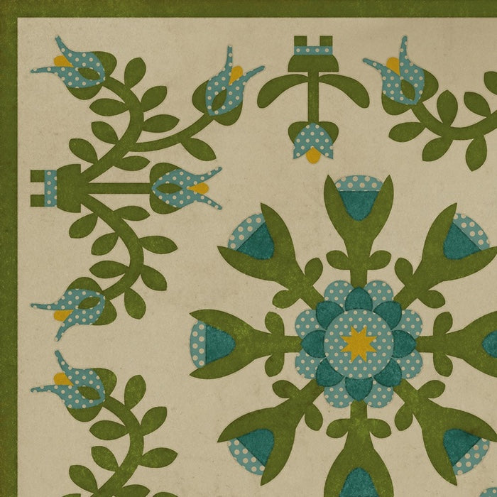 Vintage Vinyl Floorcloth Mats (Williamsburg - Needlework - Eliza's Embroidery)