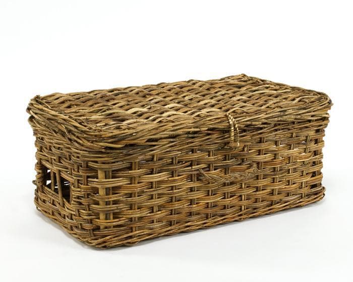 Cottage Rattan Suitcase Storage Basket