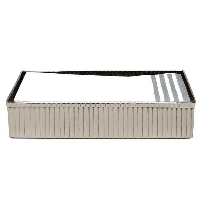 Redon Guest Towel Tray - Shiny Nickel Set/2