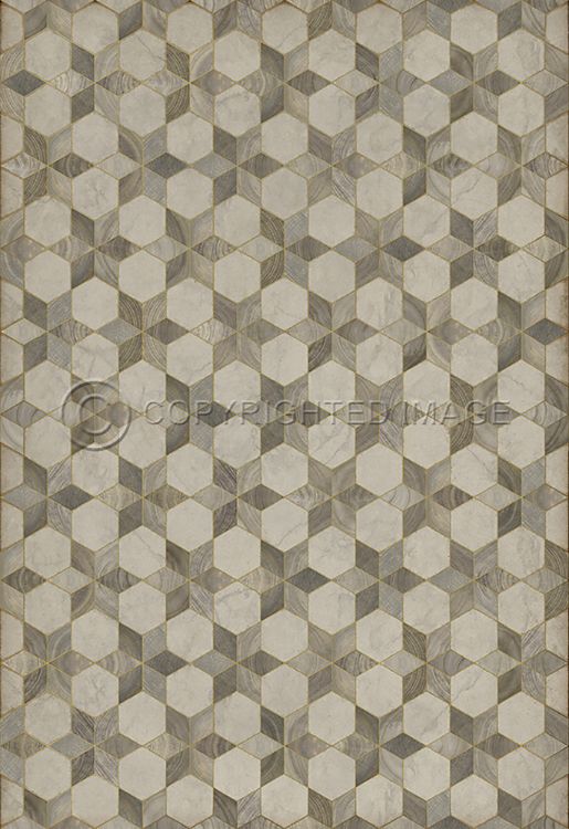 Vintage Vinyl Floorcloth Mats (Artisanry - Illuminated - Starlight)