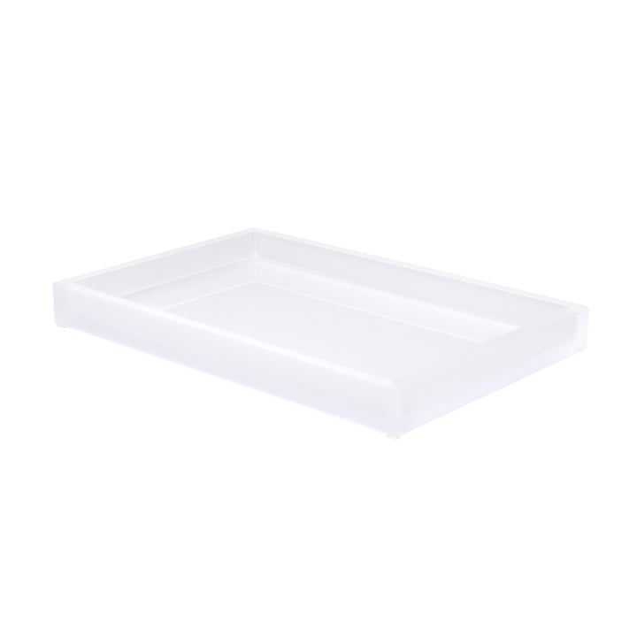Mike + Ally Ice Frosted Snow Lucite Bathroom Accessories