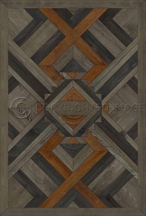 Vintage Vinyl Floorcloth Mats (Norwegian - Appalachian - In Great Grandeur)