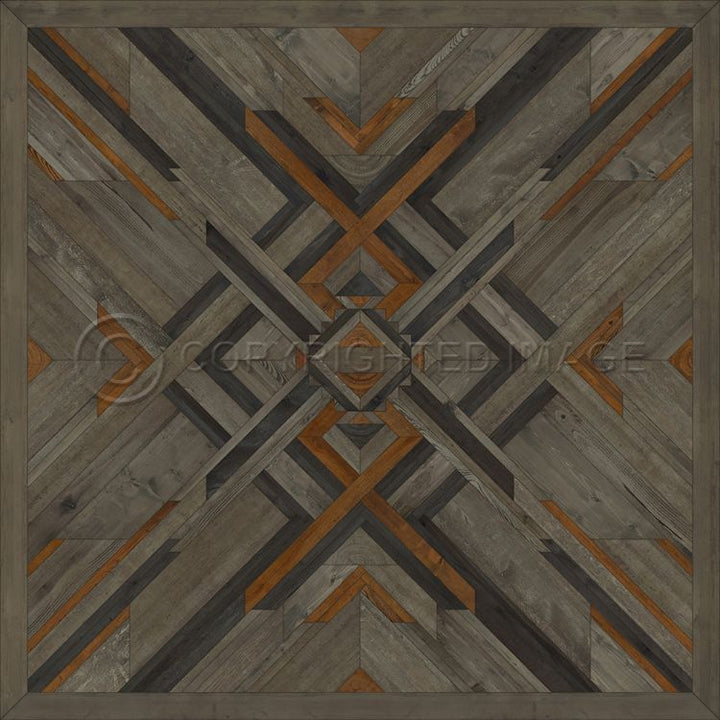 Vintage Vinyl Floorcloth Mats (Norwegian - Appalachian - In Great Grandeur)