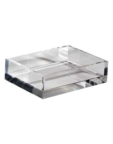 Mike + Ally Ice Clear Lucite Bathroom Accessories