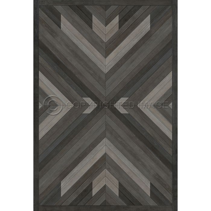 Vintage Vinyl Floorcloth Rug (Norwegian - Bohemian - Bohemia After Dark)