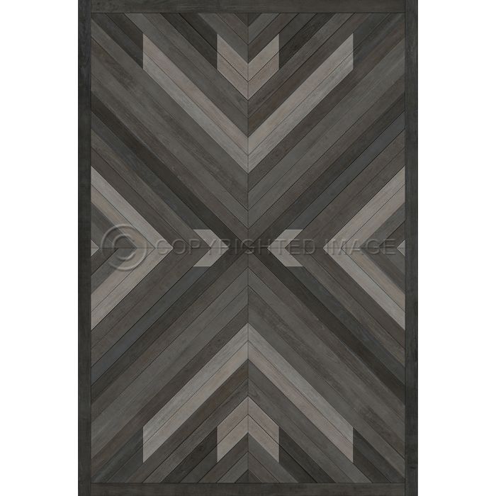 Vintage Vinyl Floorcloth Rug (Norwegian - Bohemian - Bohemia After Dark)