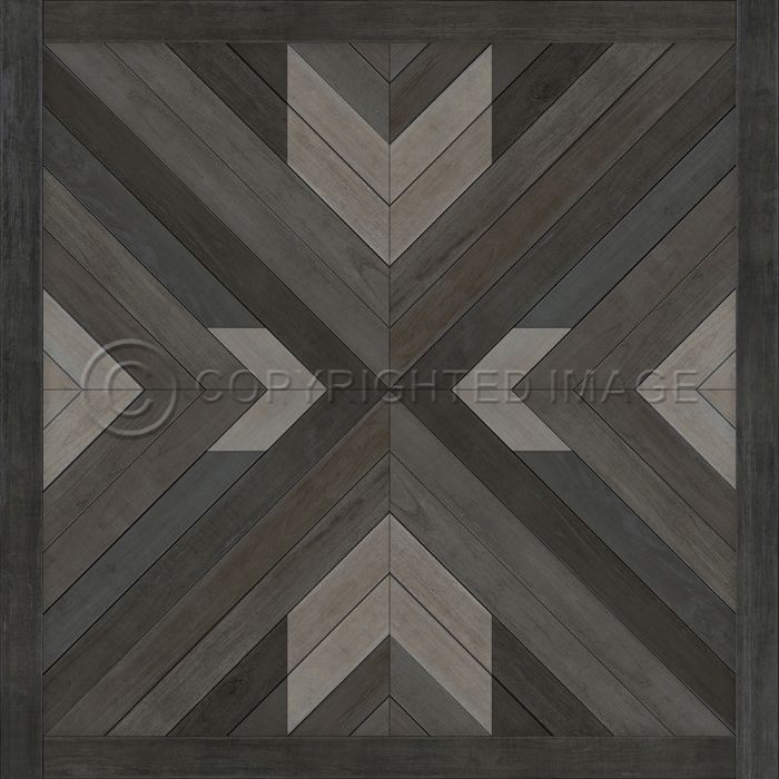 Vintage Vinyl Floorcloth Rug (Norwegian - Bohemian - Bohemia After Dark)