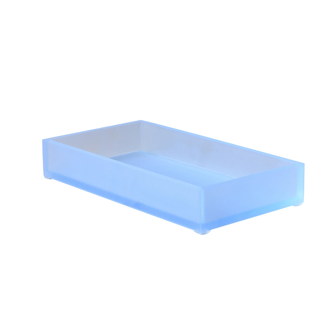 Mike + Ally Ice Frosted Sky Lucite Bathroom Accessories