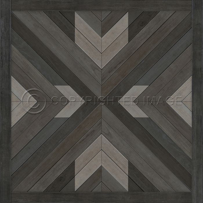 Vintage Vinyl Floorcloth Rug (Norwegian - Bohemian - Bohemia After Dark)