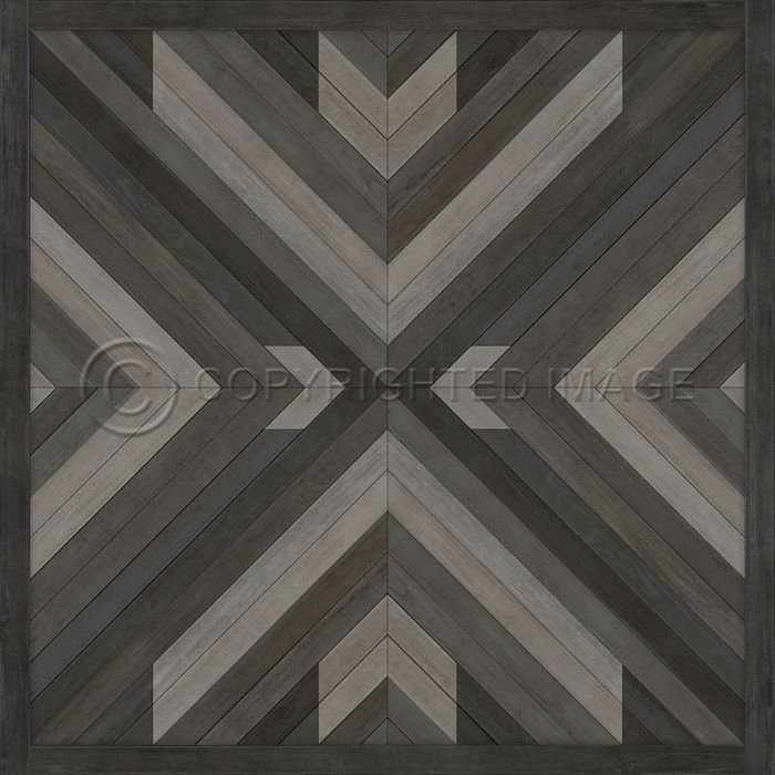 Vintage Vinyl Floorcloth Rug (Norwegian - Bohemian - Bohemia After Dark)