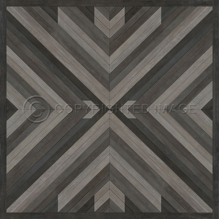 Vintage Vinyl Floorcloth Rug (Norwegian - Bohemian - Bohemia After Dark)