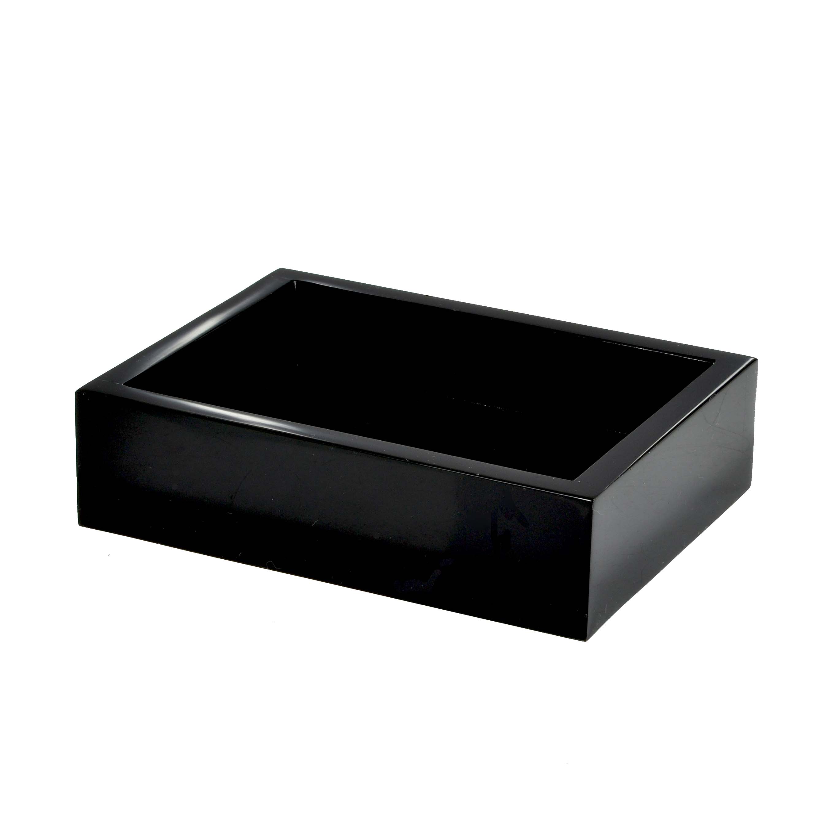 Mike + Ally Ice Black Lucite Bathroom Accessories