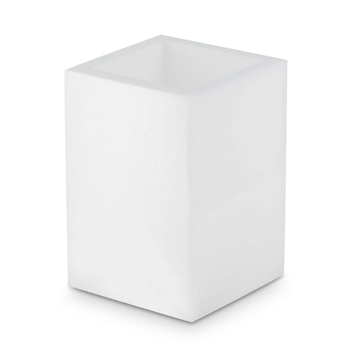 Mike + Ally Ice White Lucite Bathroom Accessories