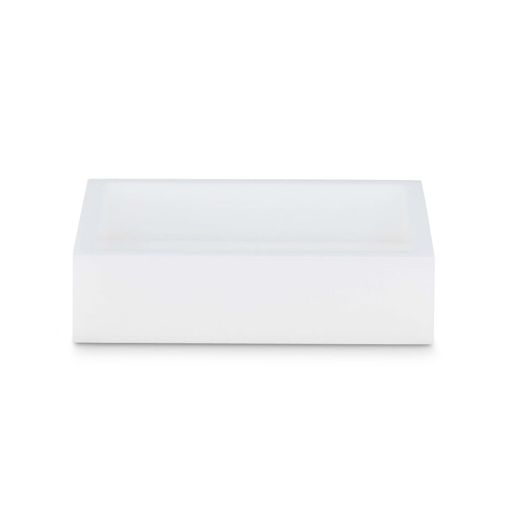 Mike + Ally Ice White Lucite Bathroom Accessories