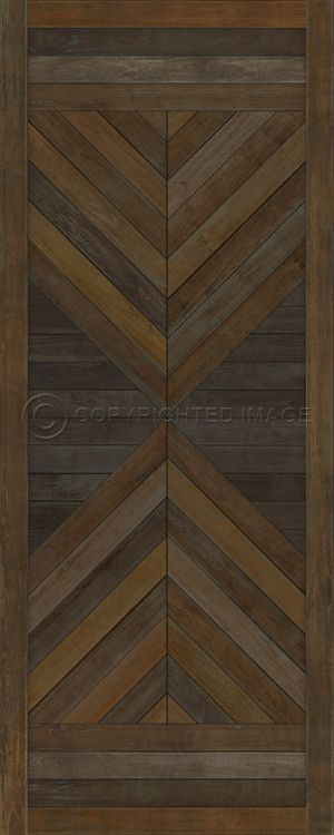 Vintage Vinyl Floorcloth Mat (Norwegian Wood - Hoia - Transylvania is not England)