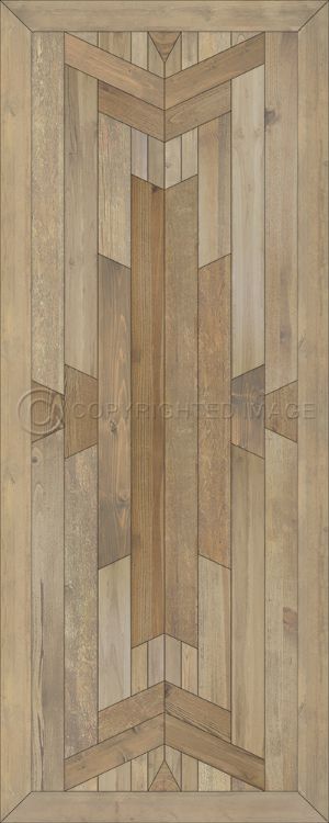 Spicher & Company Vintage Vinyl Floorcloth Mat (Norwegian Wood - Native - Of the Sun and Sky)