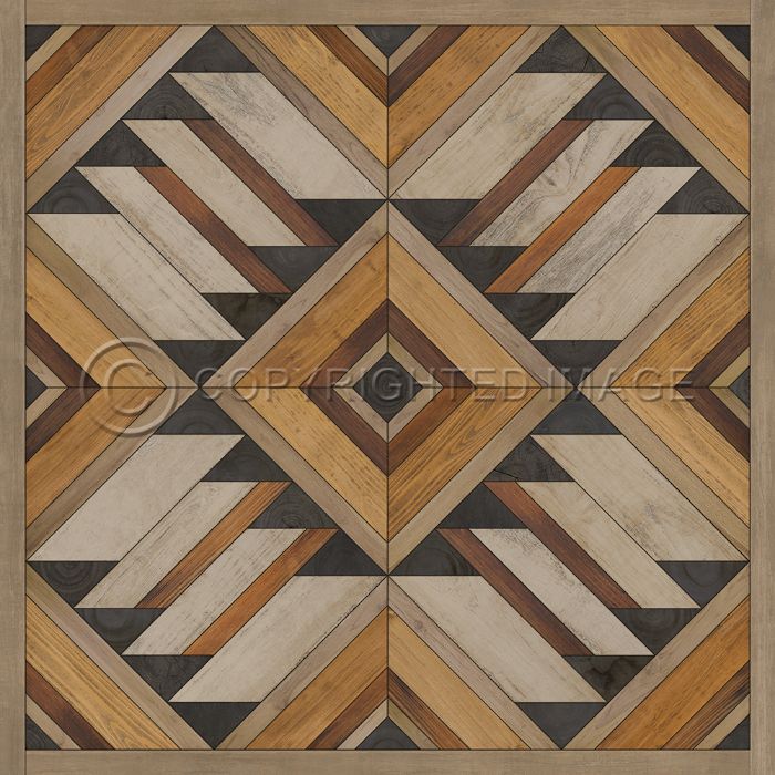 Spicher & Company Vintage Vinyl Floorcloth Mat (Norwegian Wood - Yukon - Logan)